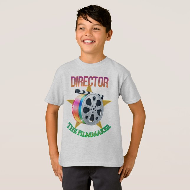 Director - The Filmmaker Boy's T-Shirt (Vorne ganz)