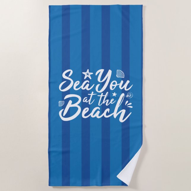 Direkt am Strand Strandtuch (Vorderseite)