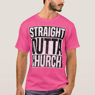 Direkt an der Kirche Christlicher Glaube Jesus T-Shirt