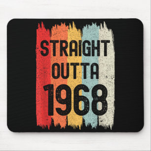 Direkt aus 1968 Lustiger Retro-Geburtstag Awesome Mousepad