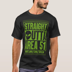Direkt aus Area 51 Sturm Area 51 Ufo Alien T-Shirt