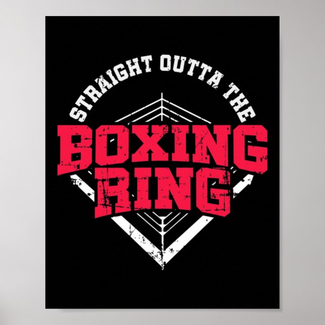 Direkt aus dem Boxring Mma Kickboxen Boxi Poster (Vorne)