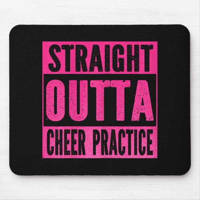 Direkt aus dem Cheer-Training Cheerleading Mädchen Mousepad (Vorne)