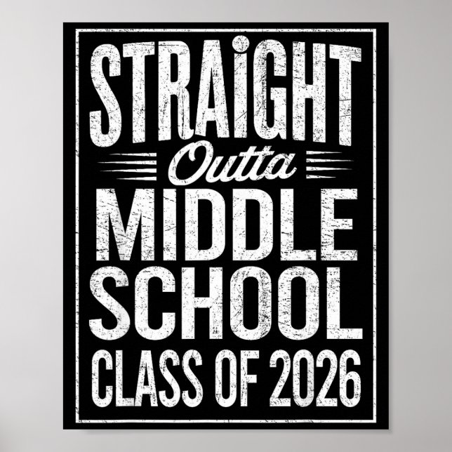 Direkt aus der Abschlussklasse der Mittelschule Poster (Vorne)