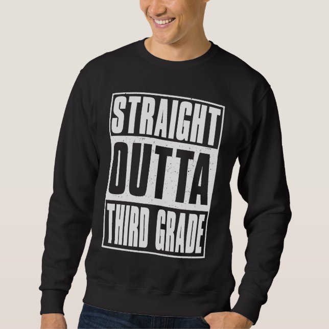 Direkt aus der dritten Klasse Kinder Mädchen Junge Sweatshirt (Vorderseite)