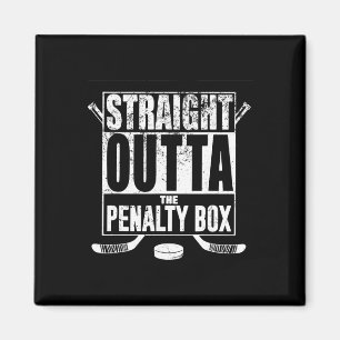 Direkt aus der Strafbank - Geschenk für Hockeyspie Magnet