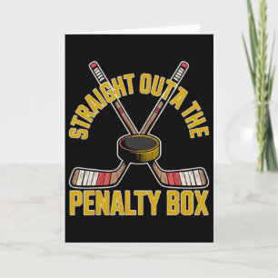 Direkt aus der Strafbank Hockey-Design Karte