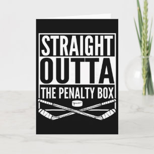 Direkt aus der Strafbank Hockey-Spieler-Geschenk  Karte