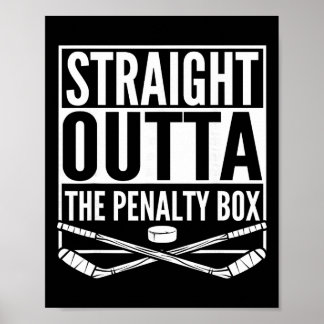 Direkt aus der Strafbank Hockey-Spieler-Geschenk Poster