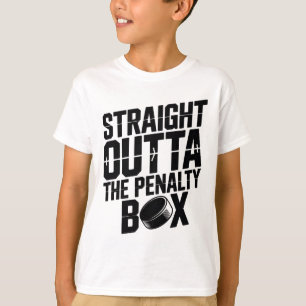 Direkt aus der Strafbank Lustiger Hockey-Eishockey T-Shirt