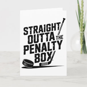 Direkt aus der Strafbank Lustiger Humor Hockey Karte