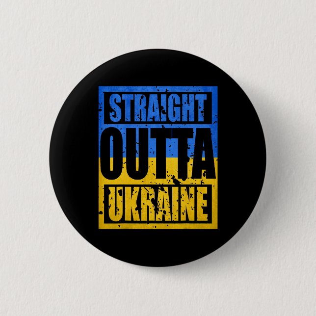 Direkt aus der Ukraine  Button (Vorderseite)