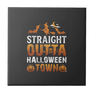 Direkt aus Halloween Town Hexenmond Fledermäuse Pu Fliese