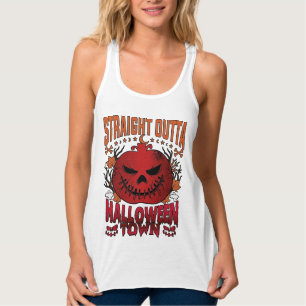 Direkt aus Halloween Town Rote Kürbis-Geister L Tank Top