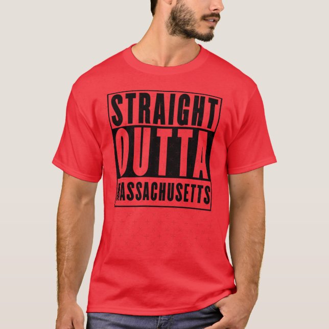 Direkt aus Massachusetts Oversized T-Shirt (Vorderseite)