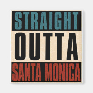 Direkt aus Santa Monica California CA Magnet