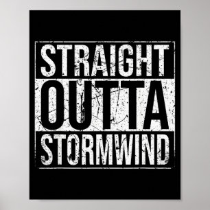 Direkt aus Wind Lustig Wow Allianz Gamer Vinta Poster