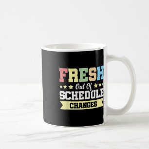 Direkt aus Zeitplanänderungen heraus Kaffeetasse