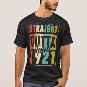 Direkt außerhalb April 1921 Vintage Männer Frauen T-Shirt