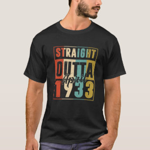 Direkt außerhalb April 1933 Vintage Männer Frauen T-Shirt