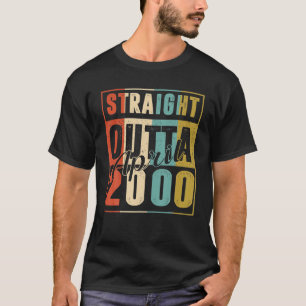 Direkt außerhalb April 2000 Retro 21 Jahre alt 21. T-Shirt