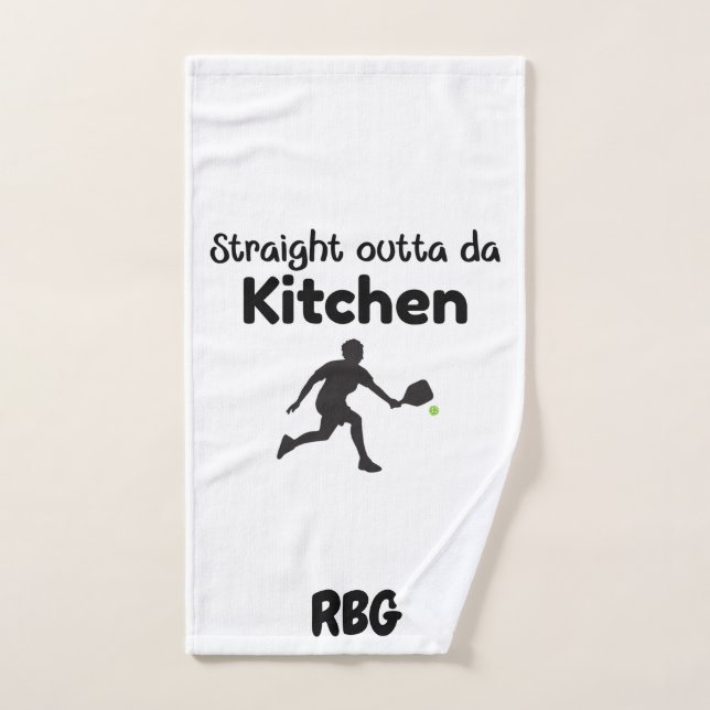 Direkt außerhalb Da Kitchen - Pickleball Spaß Handtuch (Handtuch)
