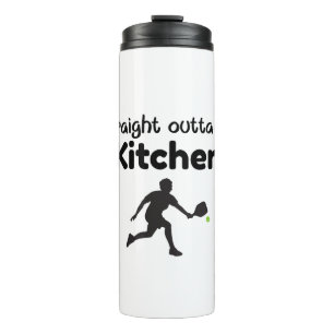 Direkt außerhalb Da Kitchen - Pickleball Spaß Thermosbecher