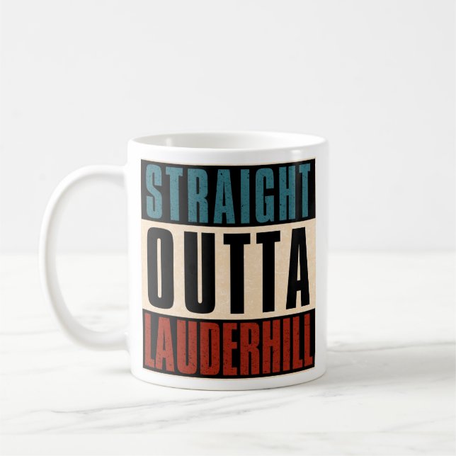 Direkt außerhalb Lauderhill Florida FL Kaffeetasse (Links)