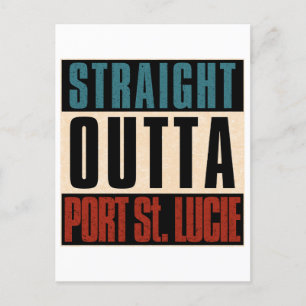 Direkt außerhalb Port St. Lucie Florida FL Feiertagspostkarte