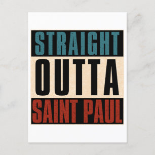 Direkt außerhalb Saint Paul Minnesota MN Feiertagspostkarte