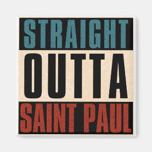 Direkt außerhalb Saint Paul Minnesota MN Magnet