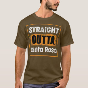 Direkt außerhalb Santa Rosa California USA Retro V T-Shirt