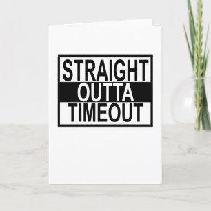 Direkt außerhalb TIMEOUT T - Shirt.pnng Karte