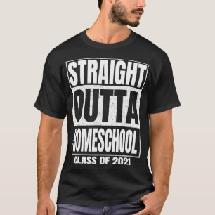 Direkt außerhalb von Homeschool Senior Abschluss T-Shirt