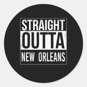 Direkt außerhalb von New Orleans - US-amerikanisch Runder Aufkleber