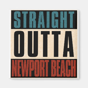 Direkt außerhalb von Newport Beach California CA Magnet