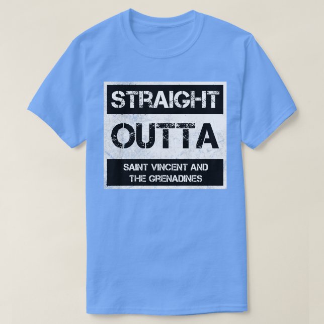 Direkt außerhalb von Saint Vincent und die Grenadi T-Shirt (Design vorne)