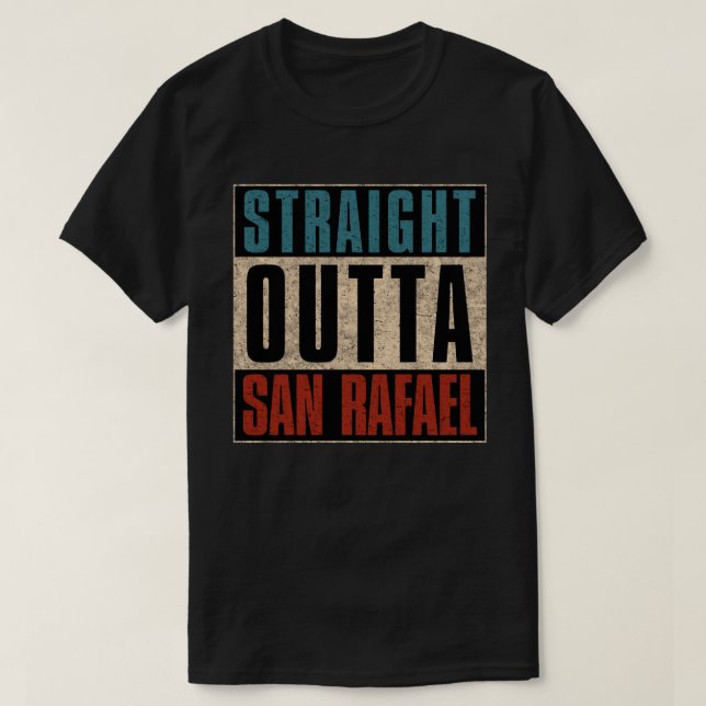 Direkt außerhalb von San Rafael Kalifornien CA T-Shirt (Design vorne)