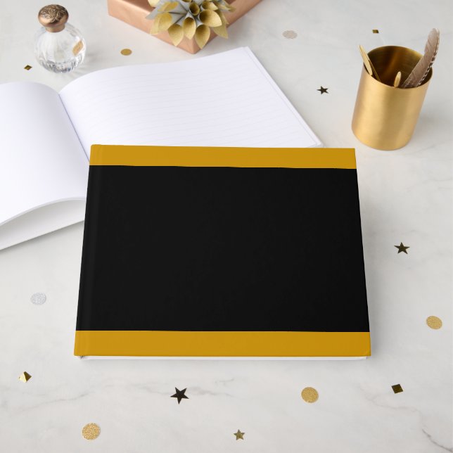 DIREKT Bildtext oder Logo hinzufügen, um Ihr eigen Gästebuch (Vorderseite Offen)