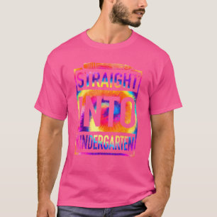 direkt in den Kindergarten Gefärbte Krawatte Lehre T-Shirt