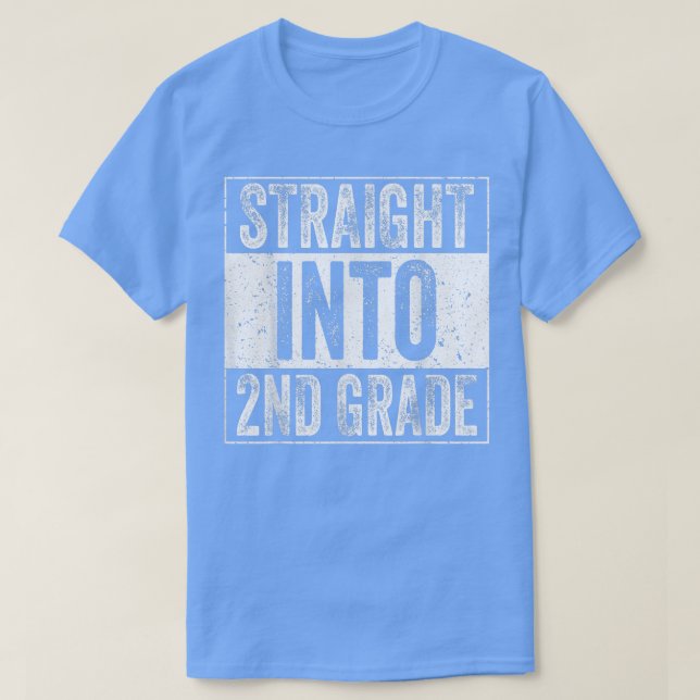 direkt in die zweite Klasse zurück zur zweiten Gra T-Shirt (Design vorne)