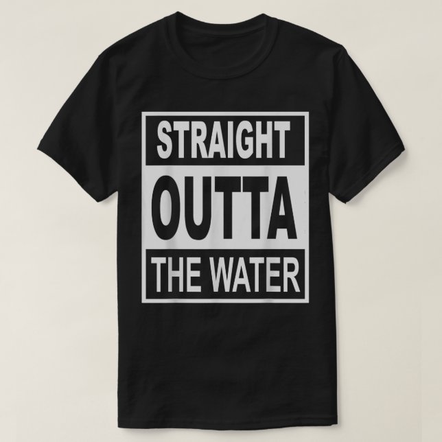 Direkt über dem Wasser Christliche Taufe T-Shirt (Design vorne)