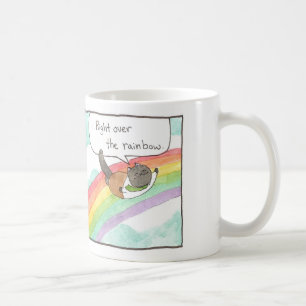 Direkt über der Regenbogen-Tasse Tasse