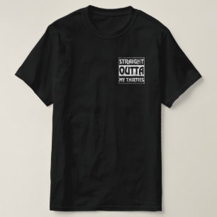Direkt über meine Dreißiger Sonntag 40. Geburtst T-Shirt