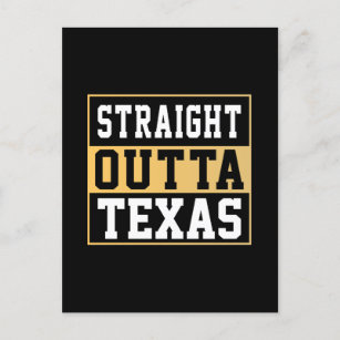 Direkt über Texas Gold und White Postkarte