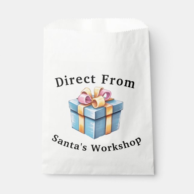 Direkt vom Santa's Workshop Geschenktütchen (Vorderseite)
