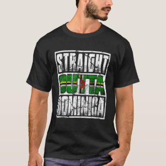Direkt vor der Dominica-Flagge T-Shirt