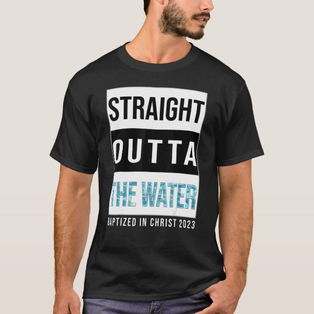 Direkt vor der Wassertaufe 2023, getauft in T-Shirt (Vorderseite)