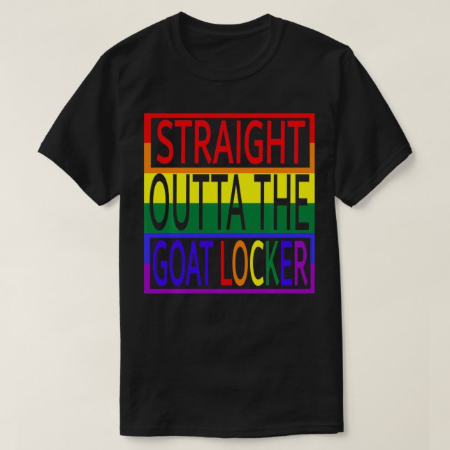 Direkt vor der Ziegenlocker (Marinechef) Rainbo T-Shirt (Design vorne)