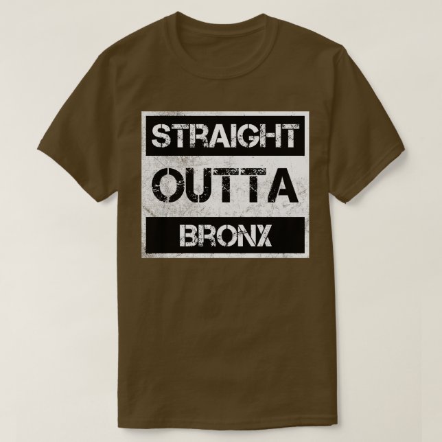 Direkte Ausfahrt Bronx Vintag gebeuteltes Souvenir T-Shirt (Design vorne)